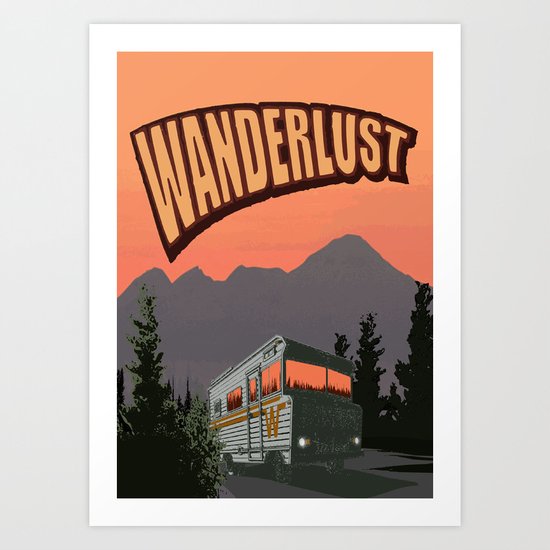Wanderlust Travel Poster Art Print