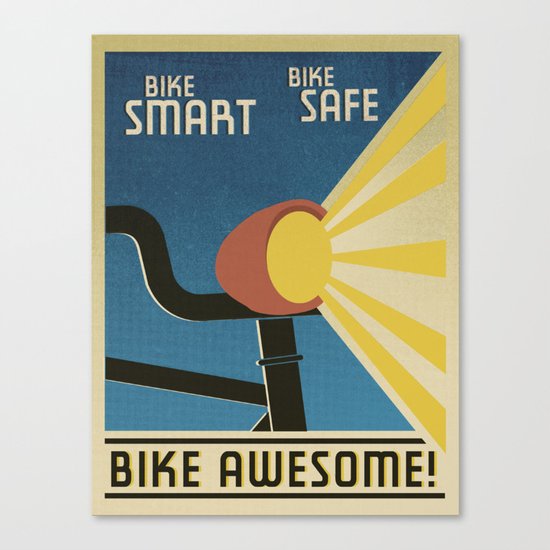 Bike Awesome! Canvas Print