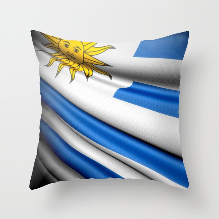 Flag of Uruguay Throw Pillow