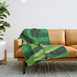 70’s Green Vibe Throw Blanket