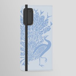 Vintage Art Deco 1930s Peacocks Birds Blue Android Wallet Case