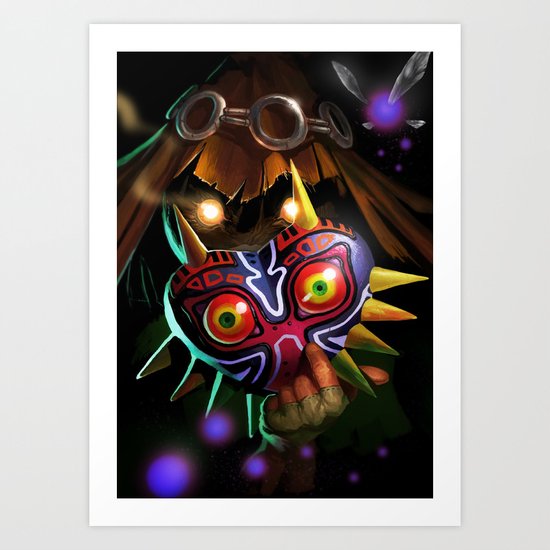 Majoras Mask Art Print
