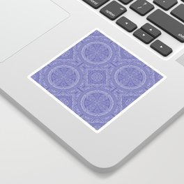 White on Peri Symmetry Sticker