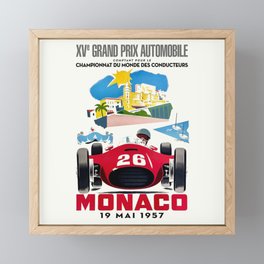 Classic Grand Prix Poster Framed Mini Art Print