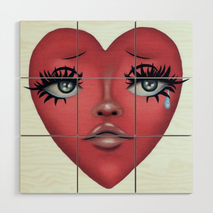 lost heart </3 Wood Wall Art