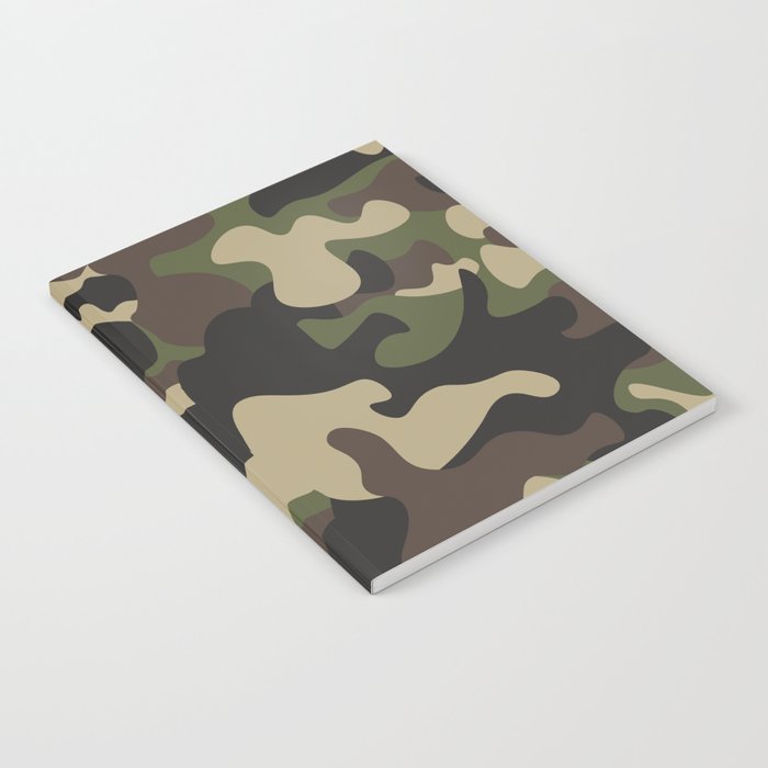vintage military camouflage Notebook