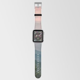 Smoky Mountain Pastel Sunset Apple Watch Band | Color, Landscape, Vintage, Forest, Graphic Design, Photo, Pattern, Wanderlust, Smokey, Curated 