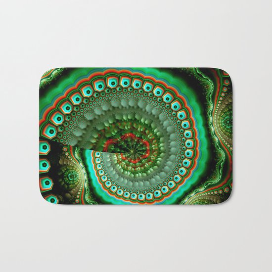 Pretty eyes, swirling pattern abstract Bath Mat