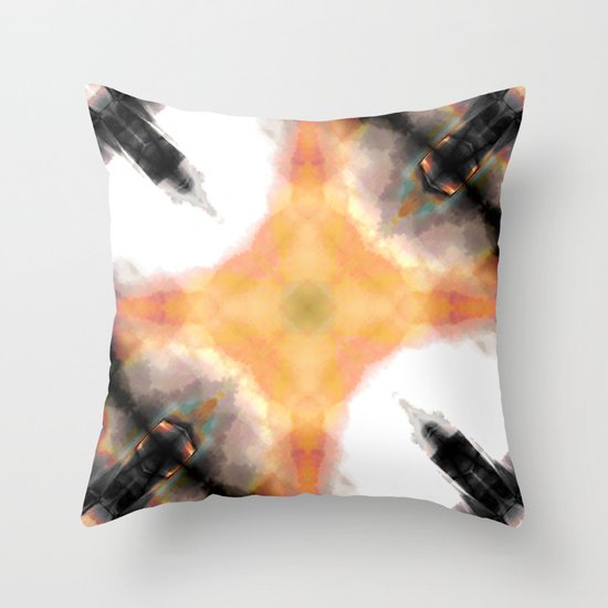 Water Rust Pattern 003 Throw Pillow