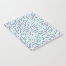Powerful and floral pattern mint Notebook