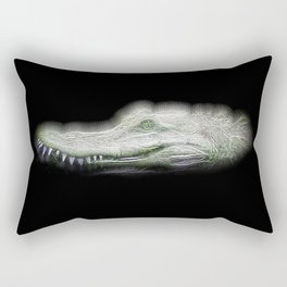 Spiked Alligator Rectangular Pillow
