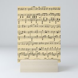 Antique Sheet Music Mini Art Print