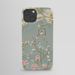 Romantic Chinoiserie Pearl Garden iPhone Case