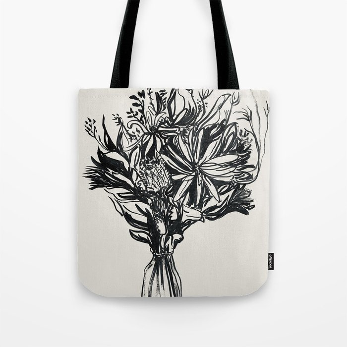 Ink Bouquet Tote Bag