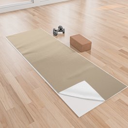 Coconut Light Brown Single Solid Color Coordinates with PPG Beige Tellin PPG15-31 Down To Earth Yoga Towel