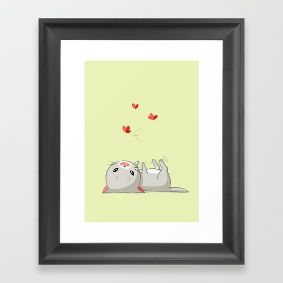 Playing Kitten Framed Art Print