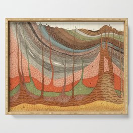 Geology Chart Serving Tray