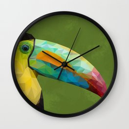 The Colourful Toucan Wall Clock