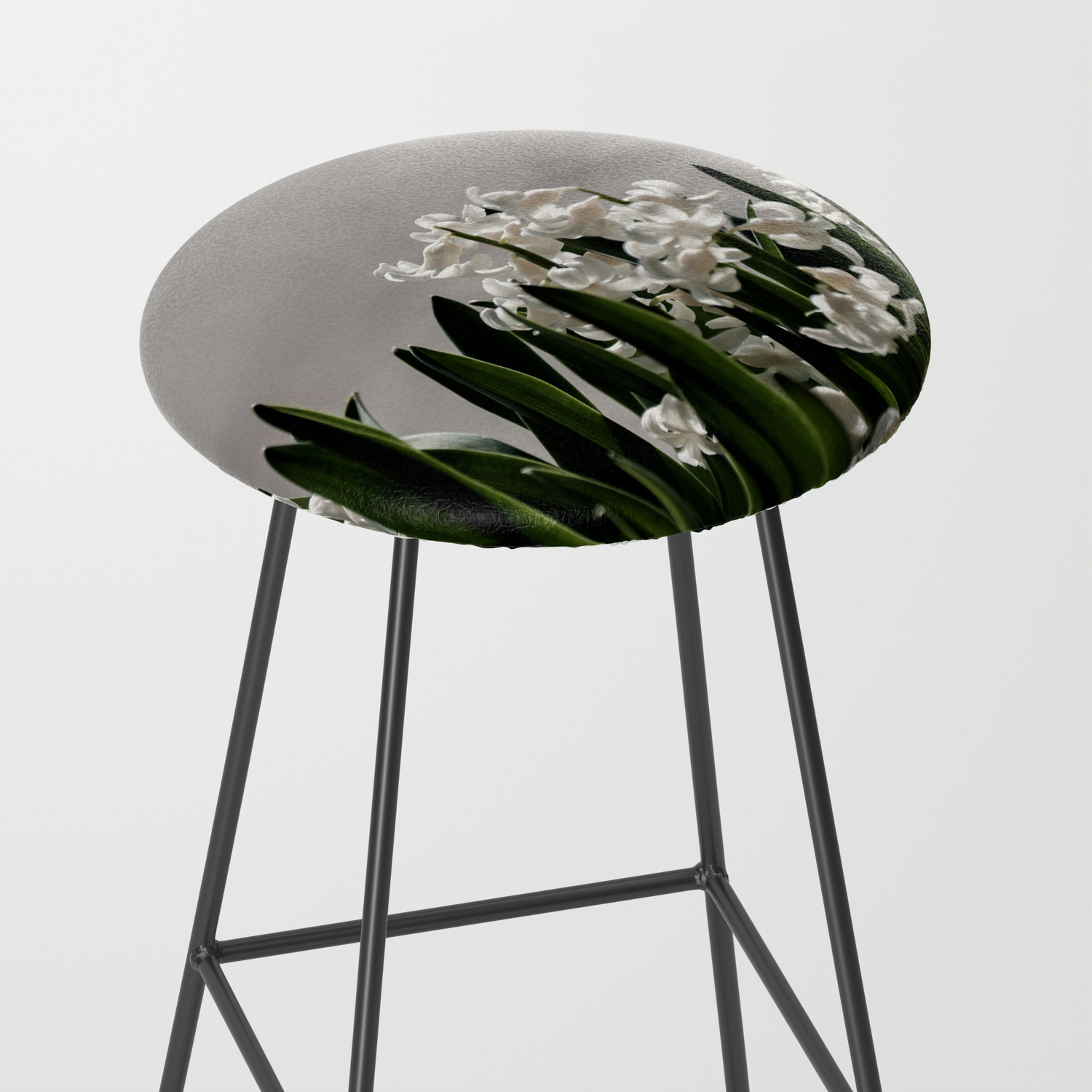 Hyacinth Background Bar Stool By Almapapi Society6