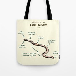 Anatomy of an Earthworm Tote Bag