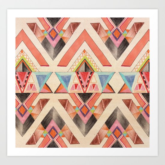 NATIVE CHEVEYO Art Print