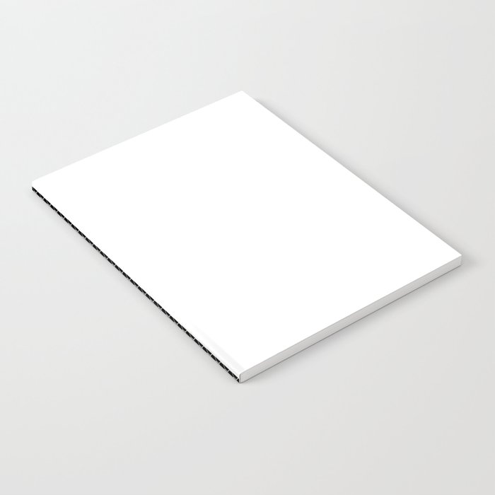 White Polka Dots Lace Vertical Split on Black Notebook