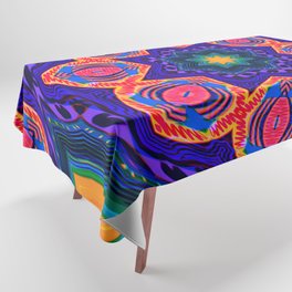 Spiritual Pop Art Peaceful  Mandal Mystic  Tablecloth