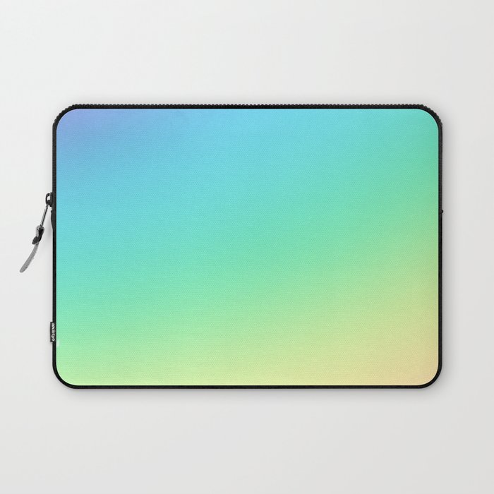 Diagonal Pastel Rainbow Gradient Laptop Sleeve