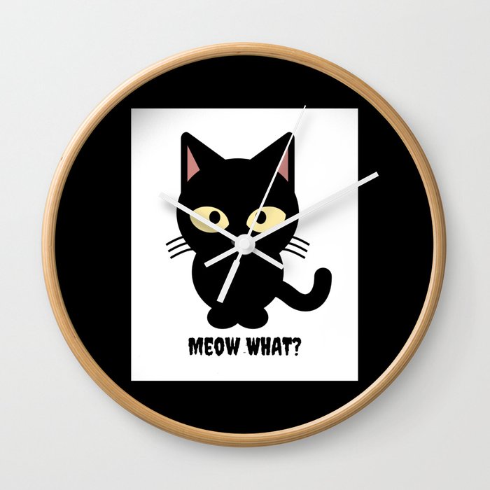 Meow What?  Wall Clock
