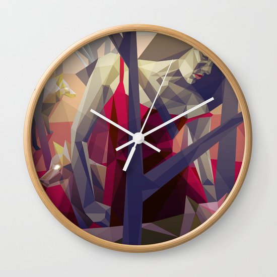 Of the hunt Wall Clock