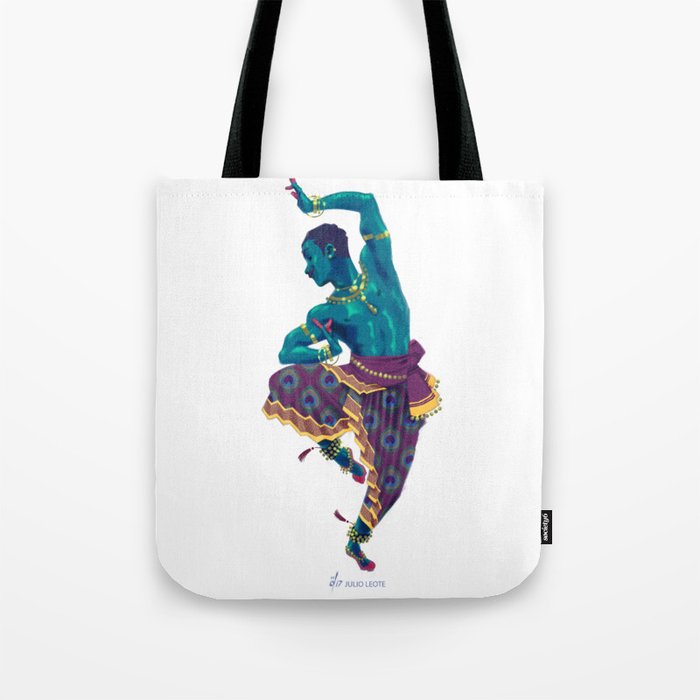 Bharatanatyam Dancer Tote Bag