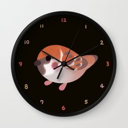 Sparrow - dark Wall Clock