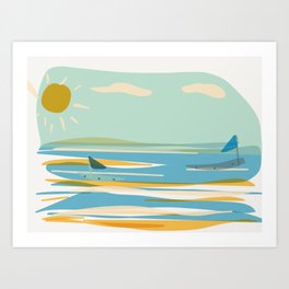 Beach Scene Art Print