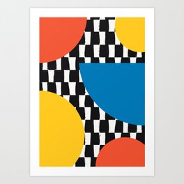 Mondrian-Inspired Disco Art Print