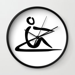 Rowing Logo 1 Wall Clock
