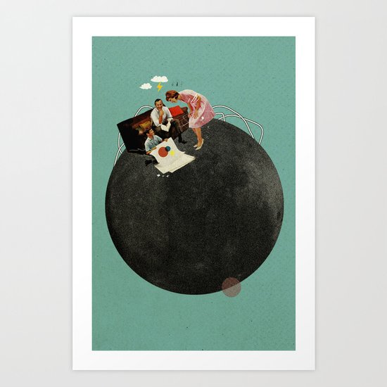 Life on Earth | Collage Art Print