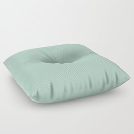 Light Aqua Green Gray Solid Color Pantone Mist Green 13-6110 TCX Shades of Blue-green Hues Floor Pillow