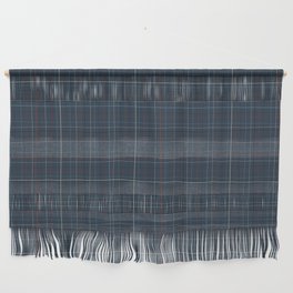Abstract Plaid 2 blue Wall Hanging