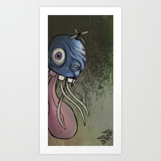 The Jelly-Filled Cranium Fish Art Print
