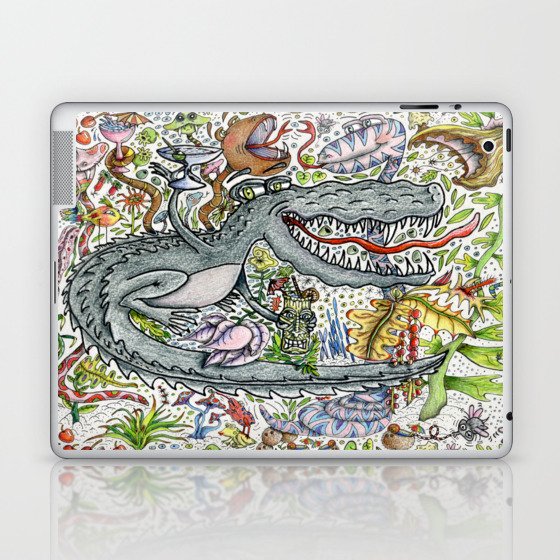 Crocktails anyone? or slightly sloshed snakes Laptop & iPad Skin