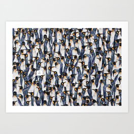 Singing Penguin Art Print