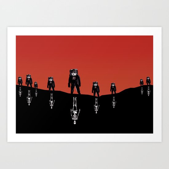 The Rust Coloured Soil: Something Strangely Familiar Art Print