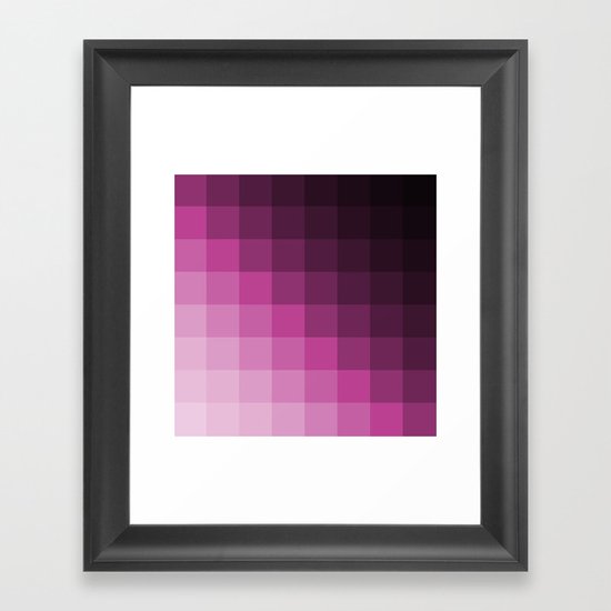 Pixel Gradient Framed Art Print