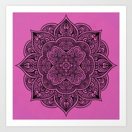 Pink Mandala Art Print