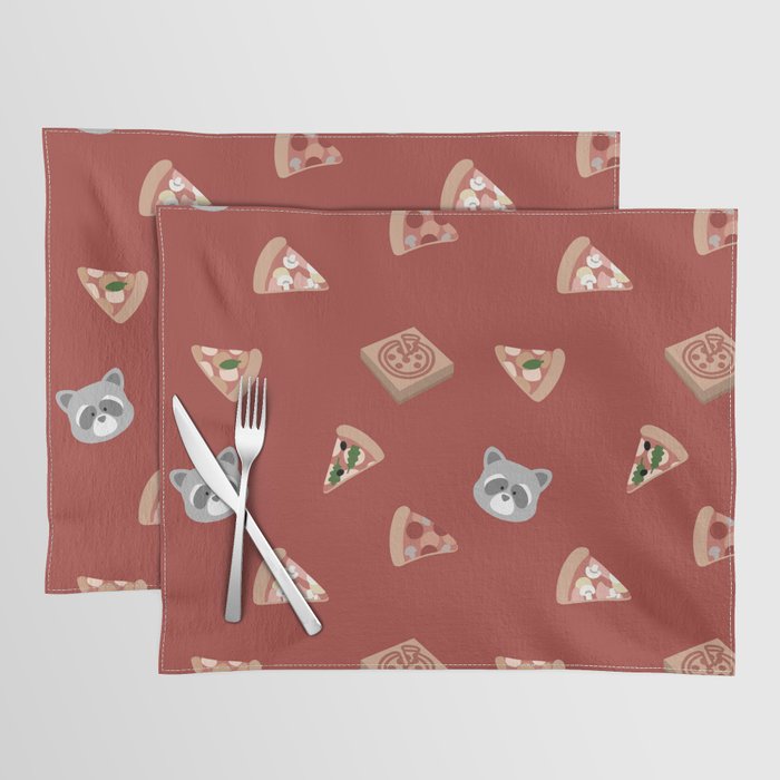 Raccons and pizzas Placemat