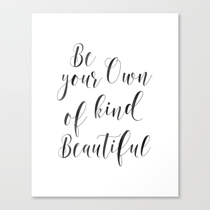Be Your Own Kind Of Beautiful Bathroom Sign Bathroom Decor Canvas
