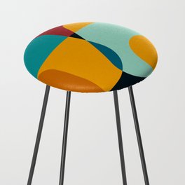 11  Abstract Geometric Shapes 211229 Counter Stool