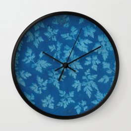 Cyanotype Wall Clock