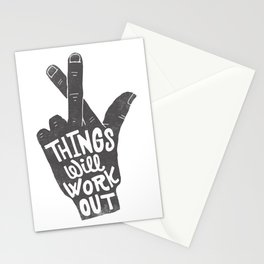 Things will work out Stationery Cards