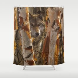 Wolf - The Guardian Shower Curtain